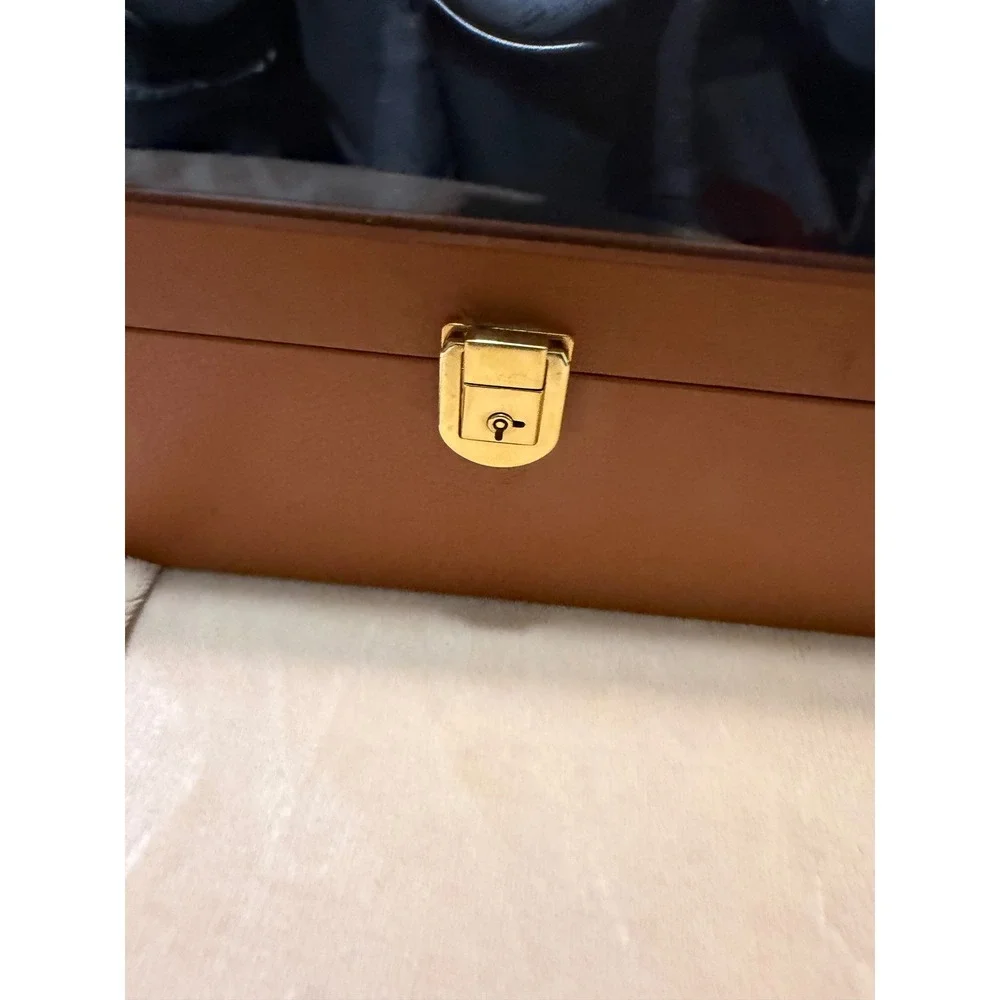 Orbita Triple Watch Winder Mens Tan Brown Leather Programmable (Parts Only)